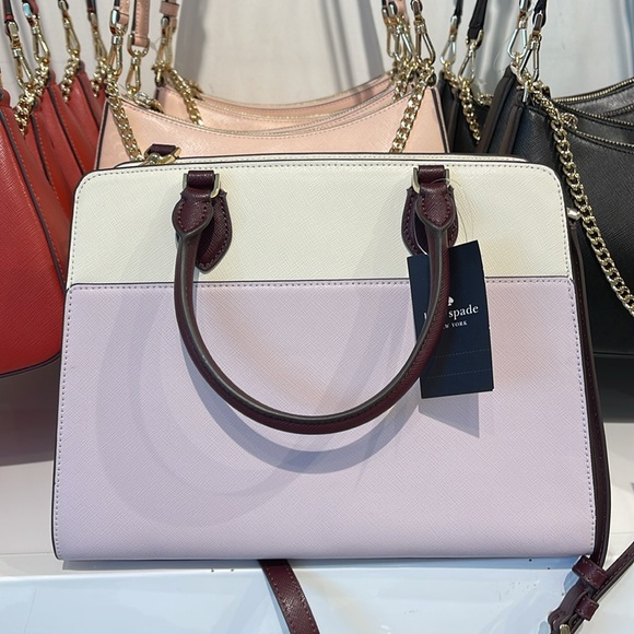 Kate Spade Madison Colorblock Saffiano Leather Medium Satchel
Lilac Moonligh
NWT - Picture 10 of 16